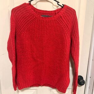 American Eagle Outfitters Vibrant Red Crew Neck Sweater